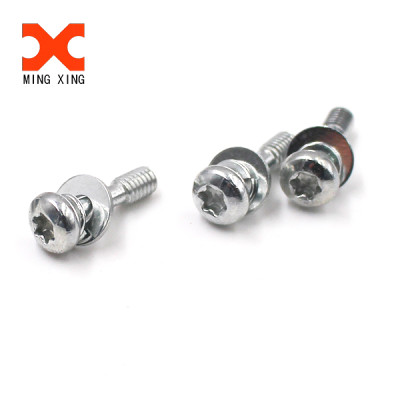 Hexalobular socket pan head screws half thread torx screw