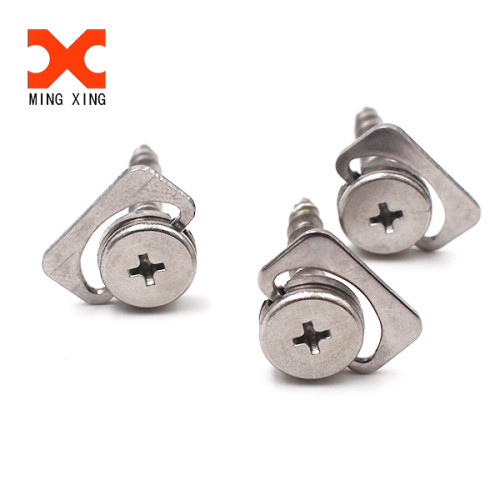 A2 A4 stainless steel triangle slotted pan head self-tapping screw