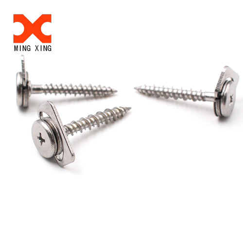 A2 A4 stainless steel triangle slotted pan head self-tapping screw