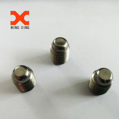 Hexagon socket set screws with flat point