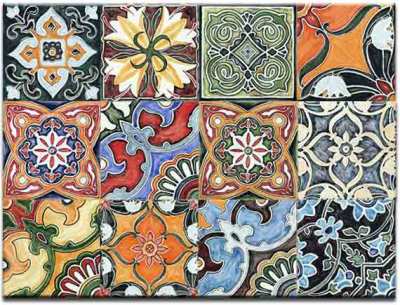 Hand Painted Moroccan Ceramic Tile