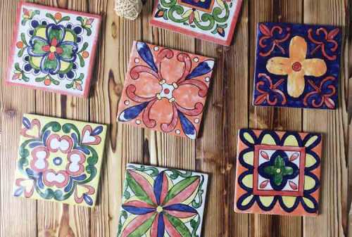 Hand Painted Moroccan Ceramic Tile