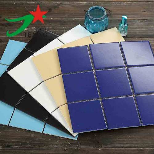 Porcelain Mosaic tiles pure colors  Shining and matt 300x300