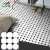 300X300 black and white color designs tiles with Rustic tile body