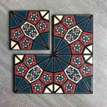 Luxury Islamic style high quality glossy glass kitchen wall tile