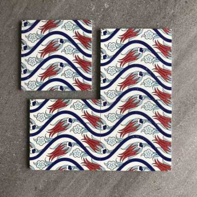 Luxury Islamic style high quality glossy glass kitchen wall tile