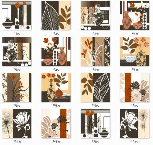 Japanese style 200X200 mm Flower design floor and wall tiles