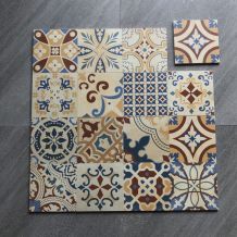 200 x 200mm floral wall and floor art tile