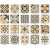 200 x 200mm floral wall and floor art tile