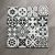 200 x 200mm cement look wall and floor glazed ceramic tiles