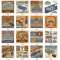 factory prices fancy  hand  painted non-slip glazed cafe Decorative Tiles