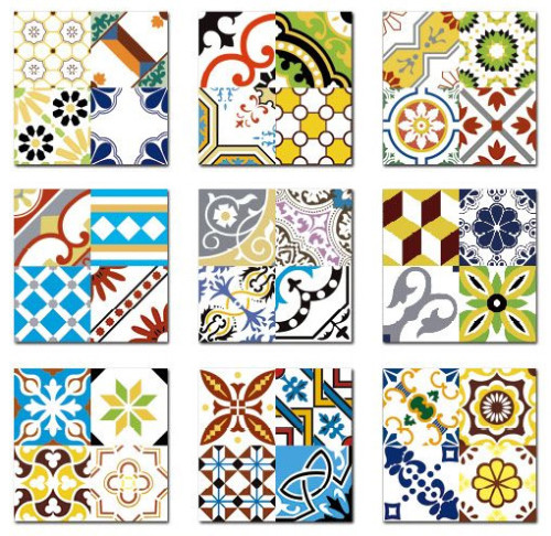 Cheap Moroccan  Antique Handmade ceramic tiles 300x300mm