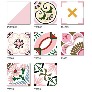 300*300 MM glazed tiles with pink color