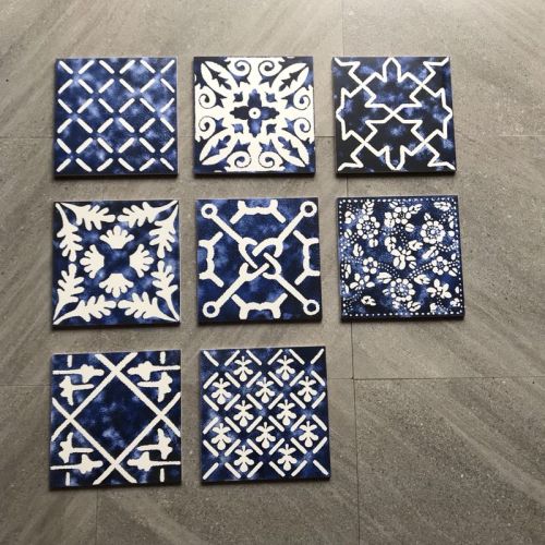 Standard ceramic wall tile sizes 300x300 flower tile rustic balcony tile