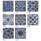 Standard ceramic wall tile sizes 300x300 flower tile rustic balcony tile