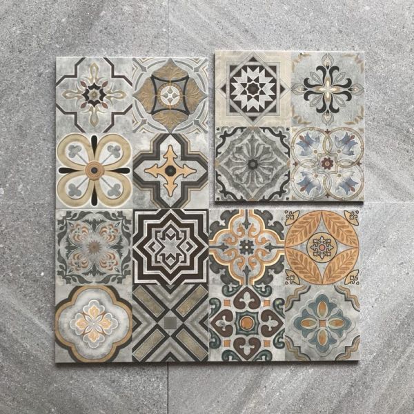 Cement Color Bathroom Ceramic Floor Tile