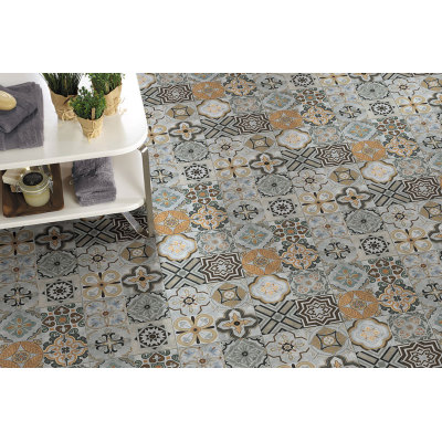 Cement Color Bathroom Ceramic Floor Tile