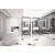 Hexagonal glazed marble pattern porcelain floor tile