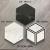 Hexagonal glazed marble pattern porcelain floor tile