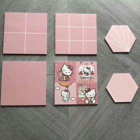 300*300 PINK COLOR ELEGANT CERAMIC TILES