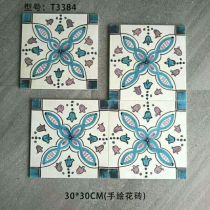 Hand printed 300x 300 ceramic tiles