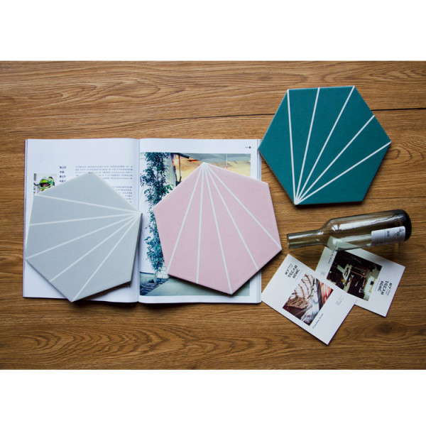 Hexagon tile with hot sale designs