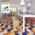 Solid color hexagon tile with different color