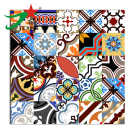 Flora design encaustic ceramic tile
