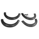 Ford F-150 2004-2008 Pocket Style Smooth ABS 4PCS Fender Flares Black Bolt-On
