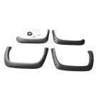 Black Pocket Rivet Style Fender Flare Set for 1994-2001 Dodge Ram 1500 1994-2002 Ram 2500 3500