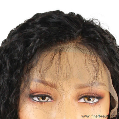 Best Quality Brazilian Virgin Human Hair Kinky Straight Lace Front Wigs