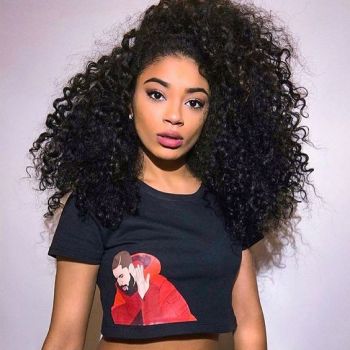 iFINER Bleached Knots Brazilian Virgin Human Hair Kinky Curly Full Lace Wigs For Women