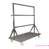 Cattle Slaughter House Red Viscera Transportation Trolley For Cow Abattoir