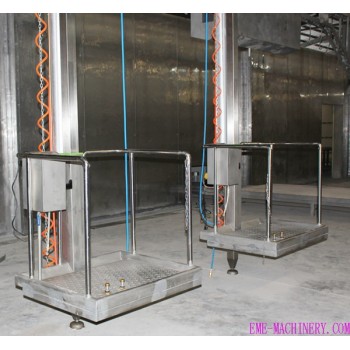Single Pillar Pneumatic Elevator For Slaughterhouse Machiner