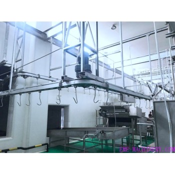 Red Viscera Synchronous Quarantine Conveyor For Abattoir Plant