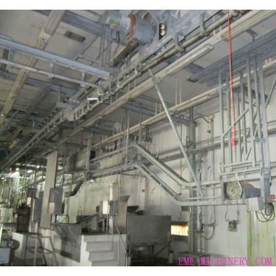 Red Viscera Synchronous Quarantine Conveyor For Abattoir Plant
