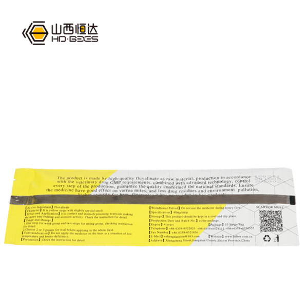 Beesvision Doctor Bee Apiculture Fluvalinate&Flumethrin Strips Treatment Varroa Mite