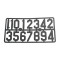 Beekeeping supplies Beehive Number mark (Gray) for Apiary