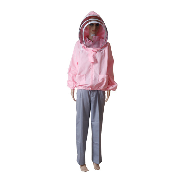 Pink jacket Beekeeping Protective Clothing for against bee stings
