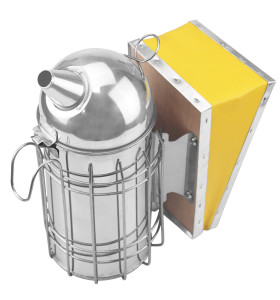Bee Smoker Stainless Steel with Heat Shield Beekeeping Equipment