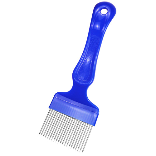 Blue Plastic Handle Uncapping fork