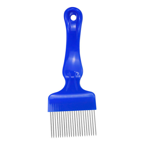 Blue Plastic Handle Uncapping fork