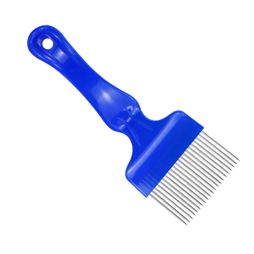 Blue Plastic Handle Uncapping fork