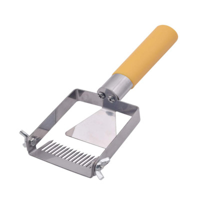 Stainless Honey Scraper Adjustable Needles Uncapping Fork with Plastic Handle for Apiary