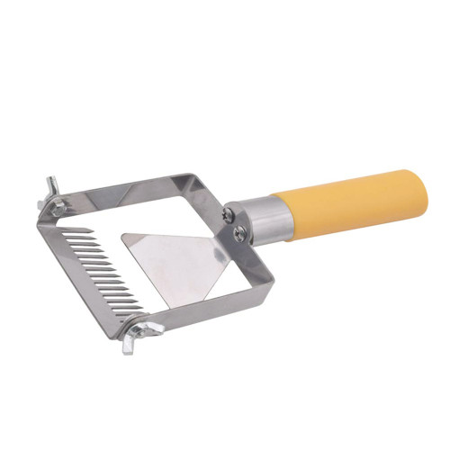 Stainless Honey Scraper Adjustable Needles Uncapping Fork with Plastic Handle for Apiary