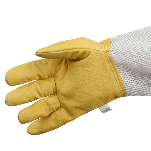 Beekeeping gloves Sheepskin Gloves  with Long Soft Cotton Cloth Sleeve