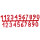 Beehive Accessories Red Beehive Number mark  for Apiary