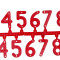 Beehive Accessories Red Beehive Number mark  for Apiary