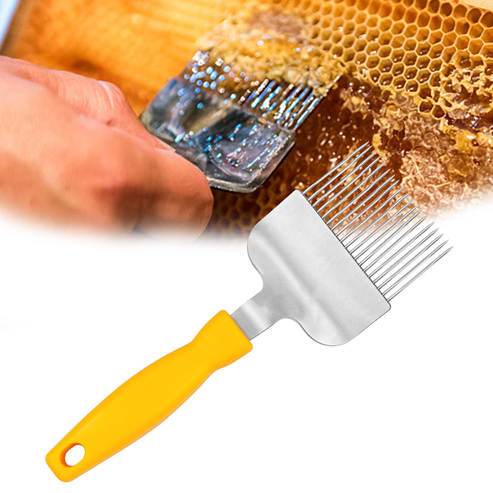 alt="Wave Needles Uncapping Fork Honey Uncapping Fork Stainless Steel Tine for Beekeeping"