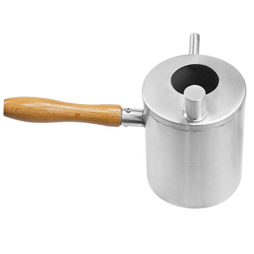 WP05 Long wooden handle wax melting kettle melting pot